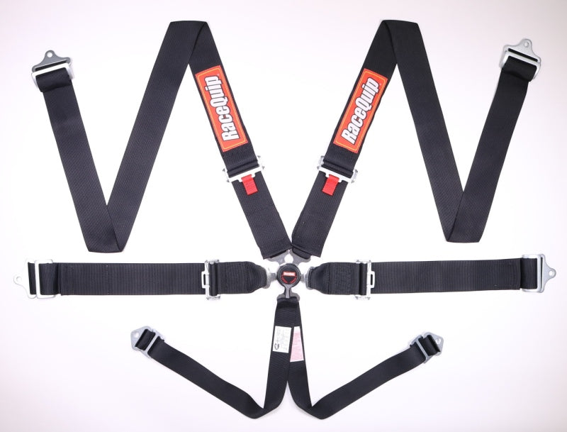 Racequip 743003 RaceQuip Black SFI CAMLOCK 6pt PD Lap Seat Belt