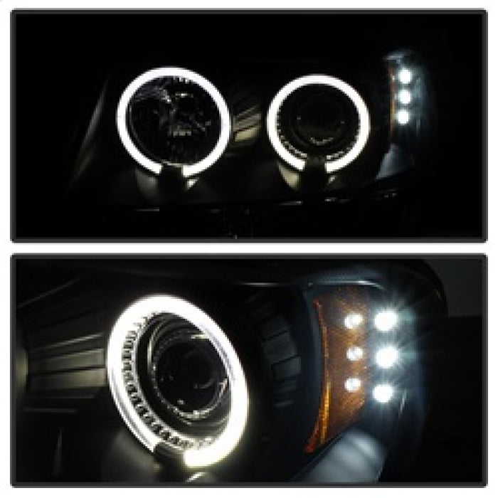 SPYDER 5078568 Spyder Jeep Grand Cherokee 99-04 Projector Headlights LED Halo LED Black Smoke PRO-YD-JGC99-HL-BSM