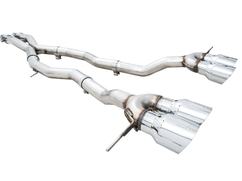 AWE Tuning 3020-43482 AWE Track Edition Catback Exhaust for BMW G8X M3/M4 - Chrome Silver Tips