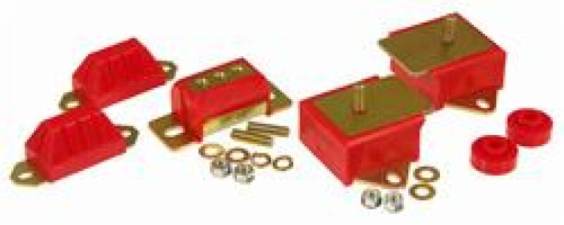 Prothane 1-1901 76-86 Jeep CJ5/7/8 Drivetrain Kit - Red