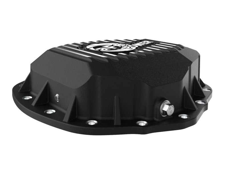 aFe 46-71260B 2020 Chevrolet Silverado 2500 HD Rear Differential Cover Black ; Pro Series w/ Machined Fins