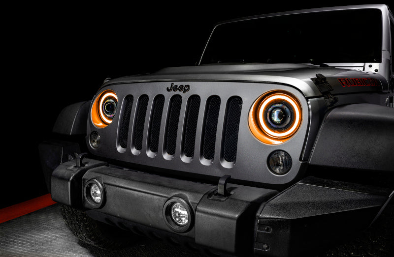 ORACLE Lighting 5876-023 0718 Jeep Wrangler JK Oculus 7in Switchback BiLED Projector Headlights