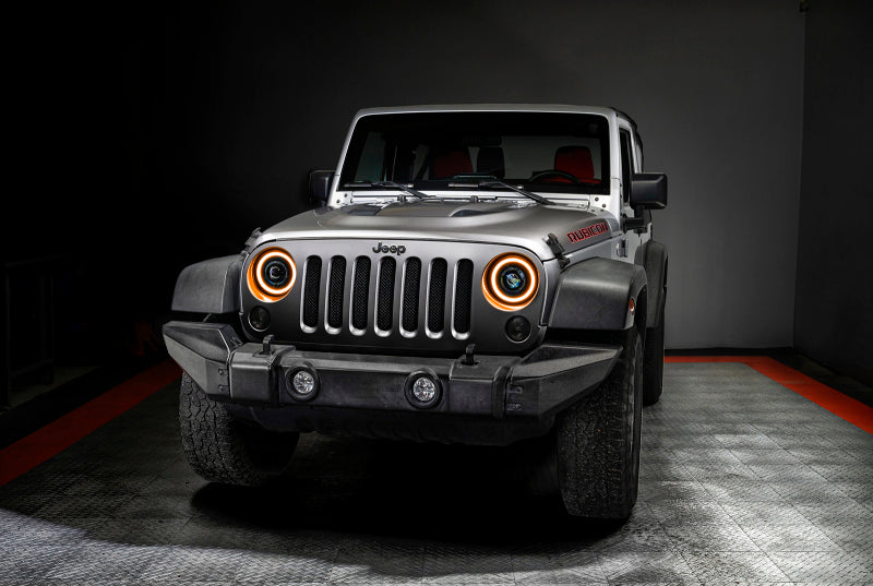 ORACLE Lighting 5876-023 0718 Jeep Wrangler JK Oculus 7in Switchback BiLED Projector Headlights