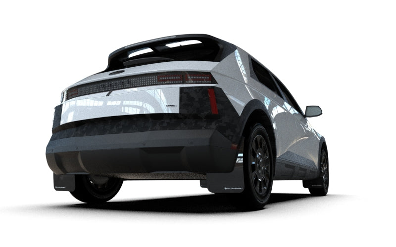 Rally Armor MF127-UR-BLK-WH 2025 Hyundai Ioniq 5 XRT Black Mud Flap White Logo