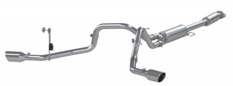 MBRP S5213409 2021+ Ford F-150 5.0L/3.5L/ 2.7L Ecoboost 3in Cat Back 2.5in Dual Split Exit T409 Exhaust