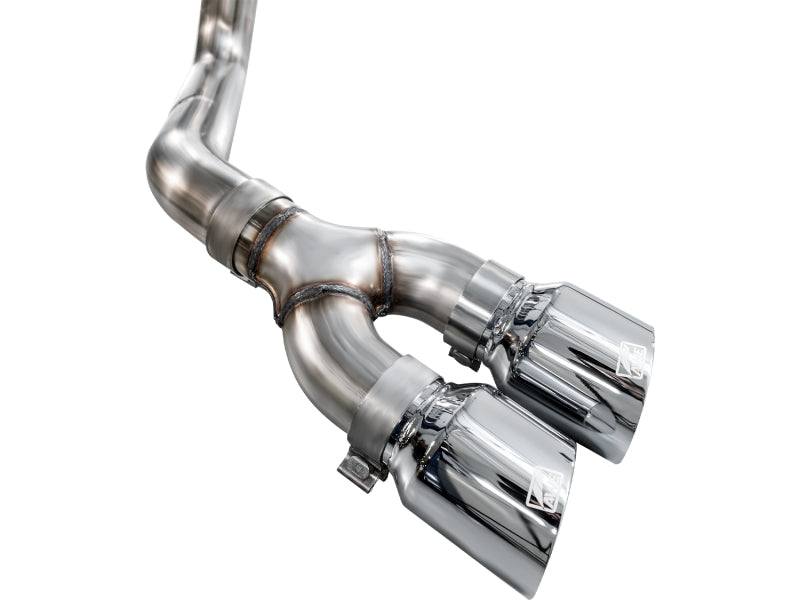 AWE Tuning 3015-32145 AWE 21-25 Ford F150 (14th Gen Reg Cab) Cat-Back Exhaust - 4.5in Dual Side Exit Chrome Tips