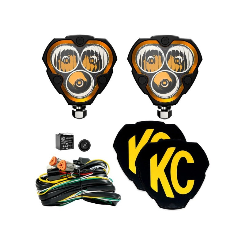 KC HiLiTES 283 FLEX ERA 3 LED Light Combo Beam Pair Pack System