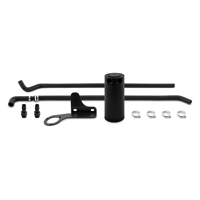 Mishimoto MMBCC-MS3-07PBE2 07-13 Mazda Mazdaspeed3 Baffled Oil Catch Can Kit - Black (PCV Side)