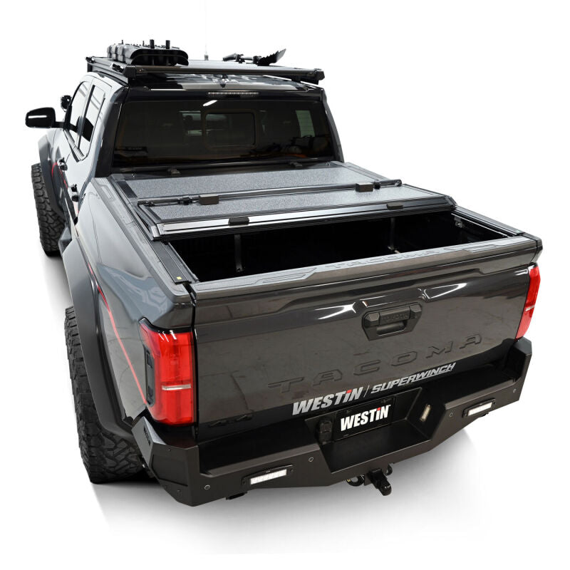 Westin 19-42785 2024 Toyota Tacoma 2WD/4WD 5ft. Bed Hard Tri-Fold Tonneau Cover - Black