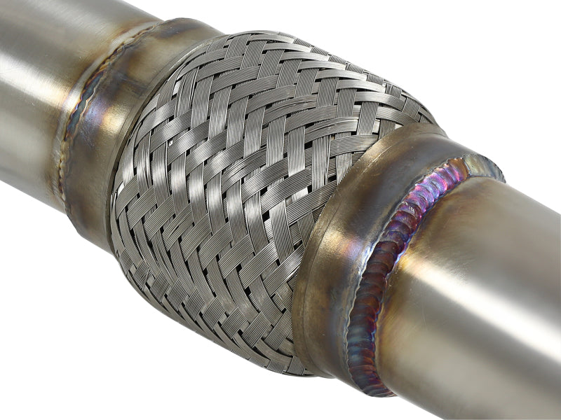 aFe 49-36131 Takeda 2.5in to 3in 304 SS Y-Pipe Exhaust System 16-18 Infiniti Q50/Q60 V6-3.0L (tt)