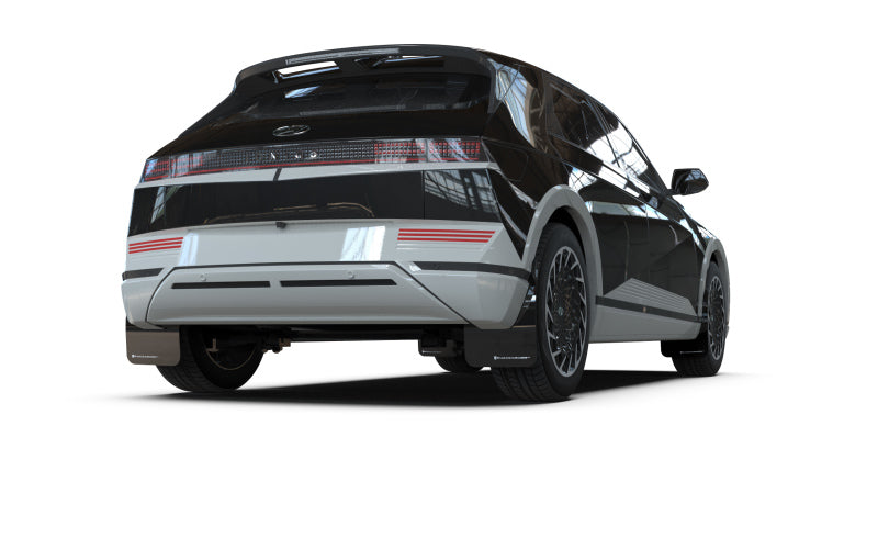 Rally Armor MF87-UR-BLK-WH 22-24 Hyundai Ioniq 5 Black Mud Flap w/White Logo