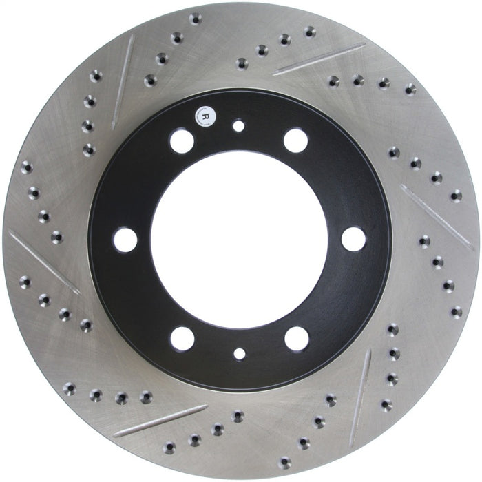 Stoptech 127.44129R StopTech 07-08 Toyota FJ Cruiser / 05-08 Tacoma (6 lug) / 03-08 4 Runner (319mm disc) SportStop Slo
