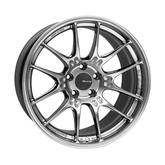 Enkei 534-895-6515HS GTC02 18x9.5 5x114.3 15mm Offset 75mm Bore Hyper Silver Wheel