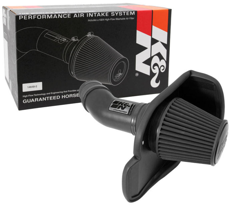 K&N Engineering 71-2545 K&N 11-13 Dodge Challenger V8/12-13 Charger V8 / 12-13 Chrysler 300 Black Performance Intake Kit