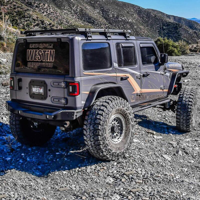 Westin 59-761205 18-25 Wrangler JL Spare Tire Delete Plate - Tex. Blk