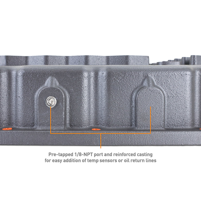 Mishimoto MMTP-RAM-07 2007.5 + RAM 6.7L Cummins 68RFE Transmission Pan - Cast - GR
