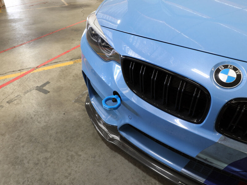 aFe 450-502001-L Control Front Tow Hook Blue BMW F-Chassis 2/3/4/M