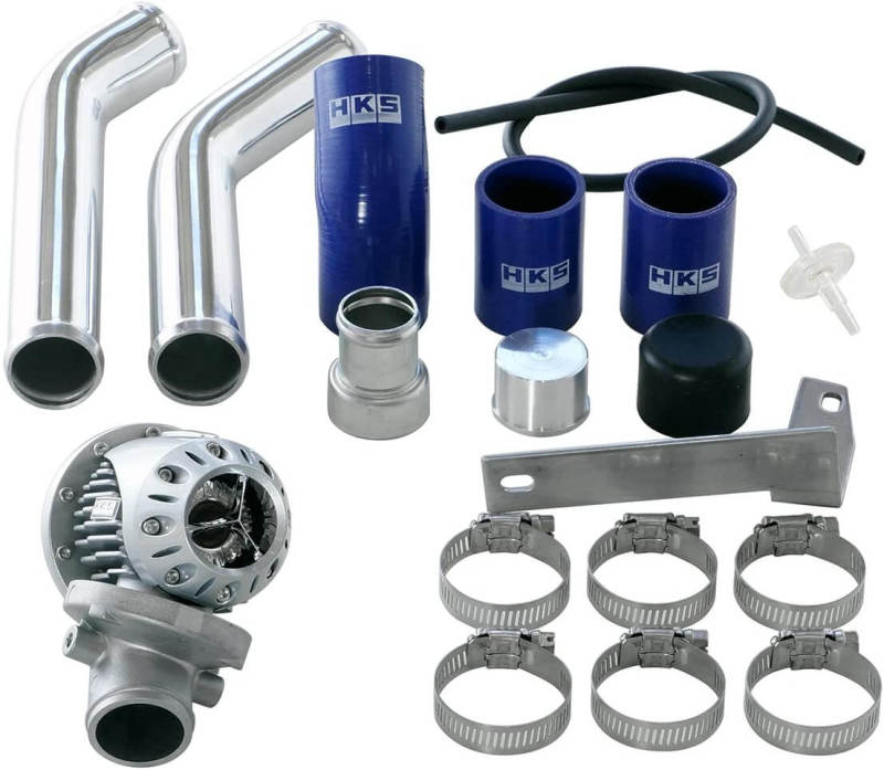 HKS 71008-AM015 08+ Evo 10 SSQV4 BOV Kit Includes 2 Polished Aluminum Pipes