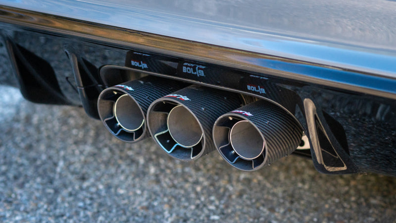 Borla 140927CFBA 2023 Honda Civic Type R MT ATAK Catback Exhaust w/ 4in Black Anodized Carbon Fiber Tips
