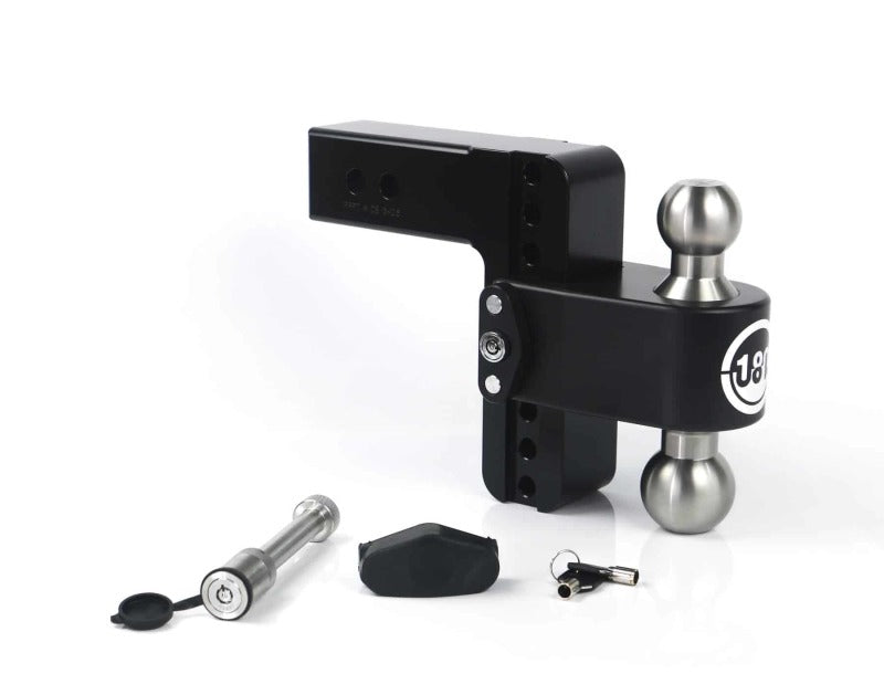 Weigh Safe LTB6-2.5-KA-CER-BLA 180 Hitch 6in Drop Hitch & 2.5in Shank (10K/18.5K GTWR) w/WS05 - Black Cerakote