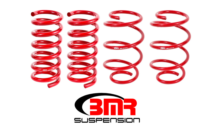 BMR Suspension SP080R BMR 15-17 S550 Mustang Performance Version Lowering Springs (Set Of 4) - Red