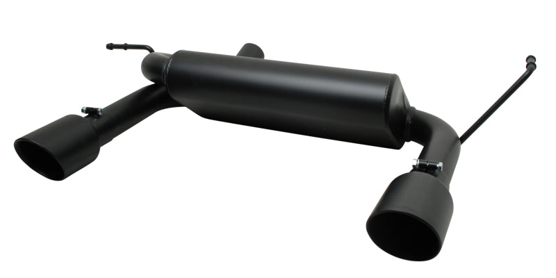 Gibson 17303-B 07-17 Jeep Wrangler JK Rubicon 3.8L 2.5in Cat-Back Dual Split Exhaust - Black Elite (Ceramic)
