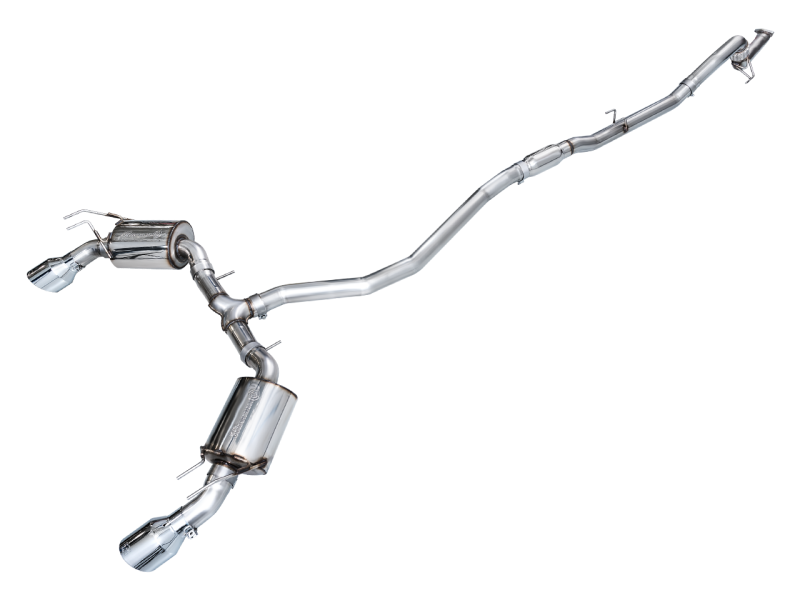 AWE Tuning 3015-32331 22+ Honda Civic Si/Acura Integra Touring Edition Catback Exhaust - Dual Chrome Silver Tip