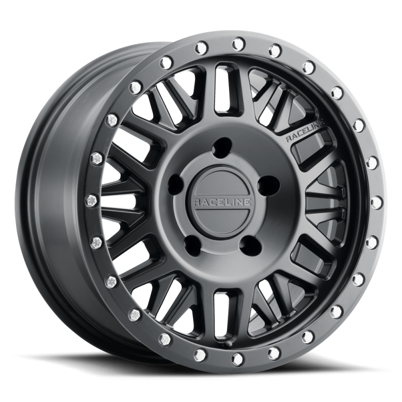 Raceline 951B-79050-12 951B Ryno 17x9in / 5x127 BP / -12mm Offset / 78.1mm Bore - Satin Black Wheel