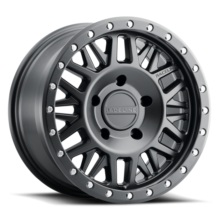 Raceline 951B-79050-12 951B Ryno 17x9in / 5x127 BP / -12mm Offset / 78.1mm Bore - Satin Black Wheel