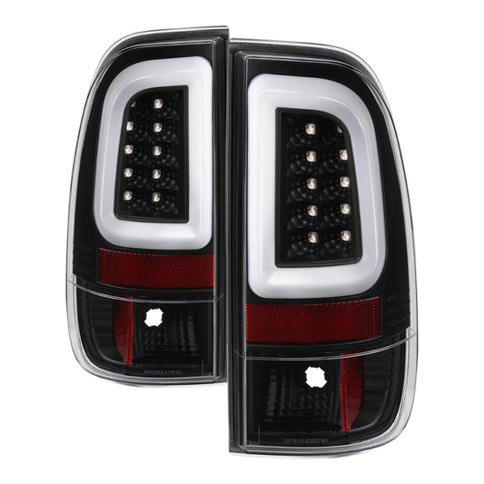 SPYDER 5084712 Spyder 08-16 Ford Super Duty F-250 V3 Light Bar LED Tail Lights - Black (ALT-YD-FS07V3-LBLED-BK)