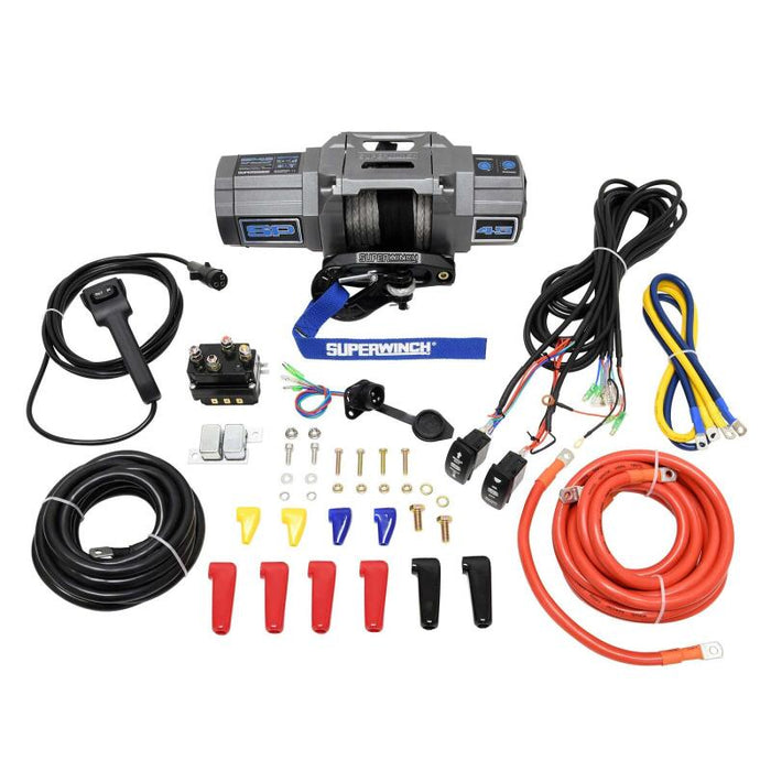 Superwinch 1145250 4500 LBS 12V DC 1/4in x 40ft Synthetic Rope Hawse Fairlead SP 45SR Winch