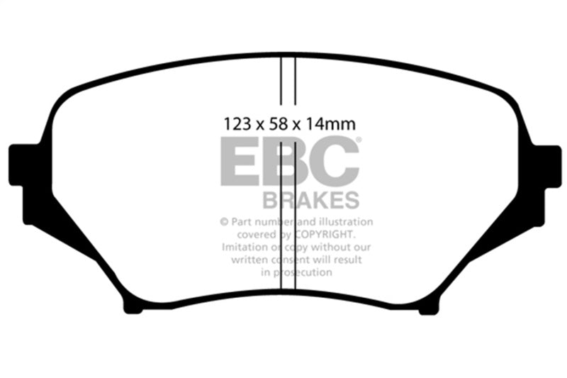 EBC DP41774R 06-15 Mazda Miata MX5 2.0 Yellowstuff Front Brake Pads