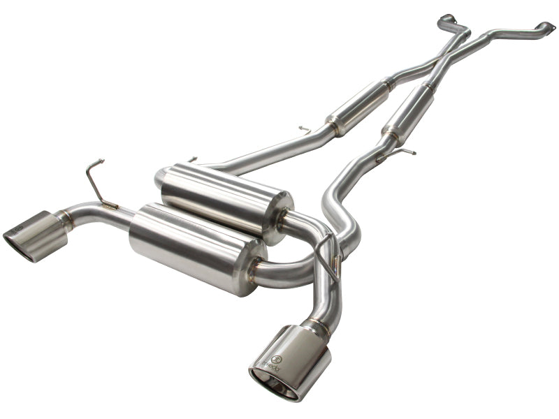 aFe 49-36103-P Takeda 2-1/2in 304SS Cat-Back Exhaust Infiniti G37 08-13/Q60 14-15 V6-3.7 w/ Polished Tips