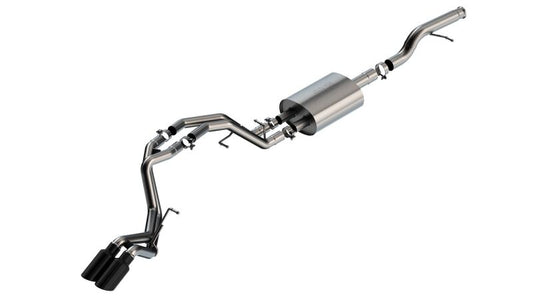 Borla 140854BC 21-22 Chevrolet Tahoe 5.3L V8 AT 2/4WD Touring Cat-Back Exhaust (Black Chrome)