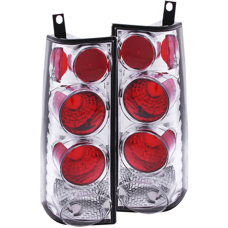 ANZO 211147 1996-2002 GMC Savana Taillights Chrome