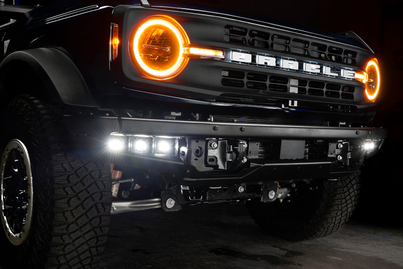 ORACLE Lighting 5890-001 21-22 Ford Bronco Triple LED Fog Light Kit for Steel Bumper - White