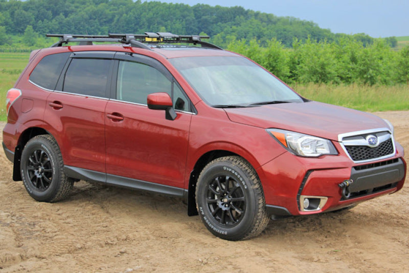 Rally Armor MF28-UR-BLK/GRY 14-18 Subaru Forester Black Mud Flap w/ Grey Logo