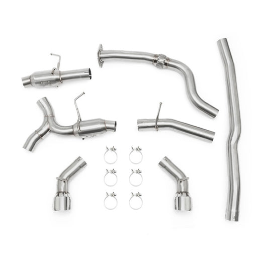 Mishimoto MMEXH-CAM4-16DTPP 2016+ Chevrolet Camaro 2.0T Dual Polished Tip Cat-Back Exhaust