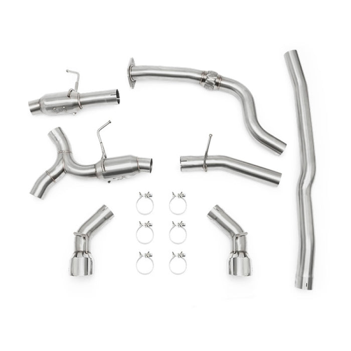 Mishimoto MMEXH-CAM4-16DTPP 2016+ Chevrolet Camaro 2.0T Dual Polished Tip Cat-Back Exhaust