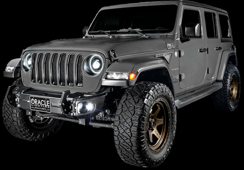ORACLE Lighting 5847-504 Oracle Jeep Wrangler JL/Gladiator JT Sport High Performance W LED Fog Lights - No Halo
