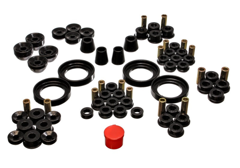 Energy Suspension 16.18106G 92-96 Honda Prelude Black Hyper-Flex Master Bushing Set