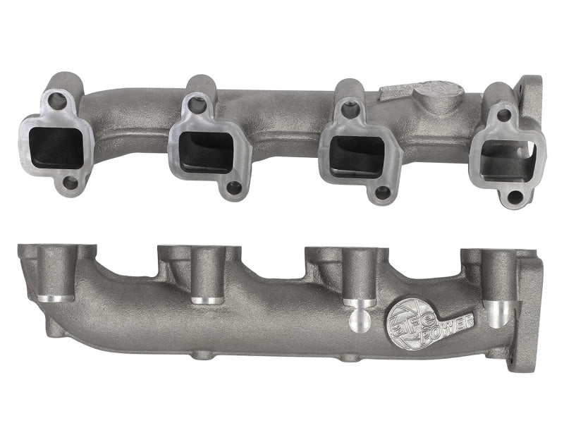 aFe 46-40024 Power BladeRunner Ported Ductile Iron Exhaust Manifold 01-16 GM Diesel Trucks V8-6.6L (td)