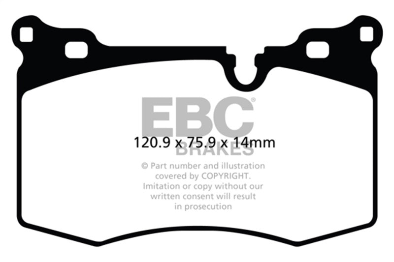 EBC DP41854R 09-14 Mini Hardtop 1.6 Turbo J.C Works Yellowstuff Front Brake Pads