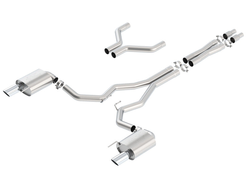 Borla 140630 Atak Cat-Back 15-17 Ford Mustang GT 5.0L V8 MT/AT 3in pipe 4in tip