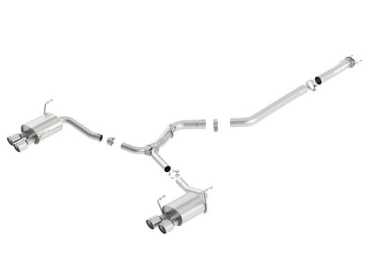 Borla 140595 15-16 Subaru WRX / STI 2.5L S-Type Cat-Back Exhaust Quad Rd RL Tips