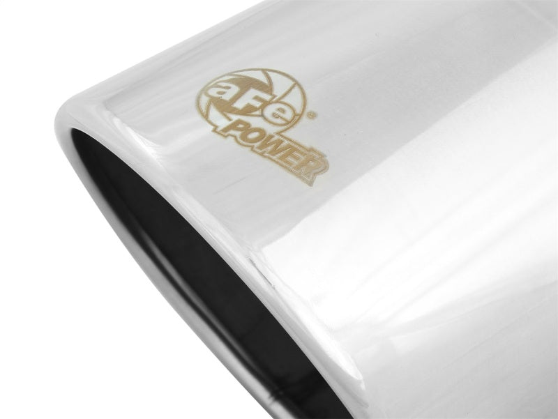 aFe 49T40604-P12 Diesel Exhaust Tip Bolt On Polished 4in Inlet x 6in Outlet x 12in Length