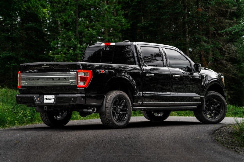 MBRP S5221AL 2021+ Ford F-150 Powerboost Hybrid 3in Single Side Exit - Aluminized Steel