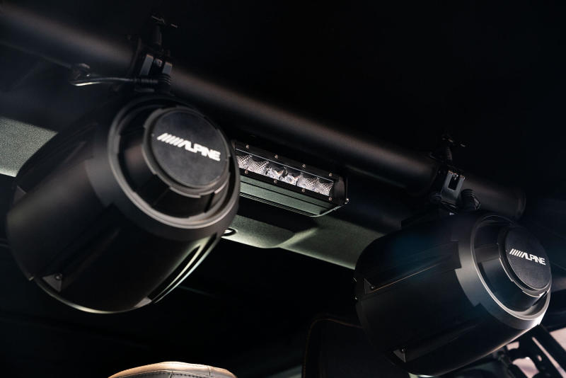 DV8 Offroad BRSB-01 21-22 Ford Bronco 4dr Rear Speaker & Light Mount Bar