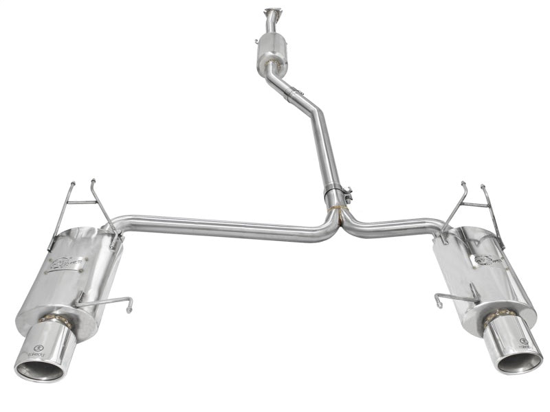 aFe 49-36612 Takeda Exhaust 2.25in to 2in Dia 304SS Cat-Back w/Polished Tips 08-12 Honda Accord Coupe V6 3.5L