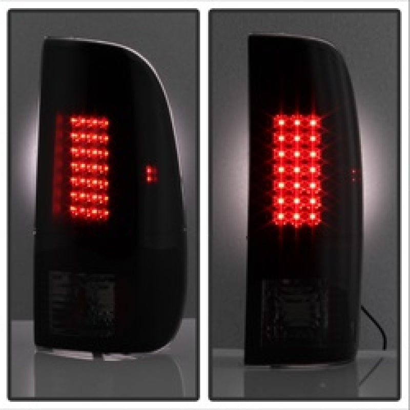SPYDER 5078179 Spyder Ford F150 side 97-03/F250 Super Duty 99-07 LED Tail Lights Blk Smke ALT-YD-FF15097-LED-BSM
